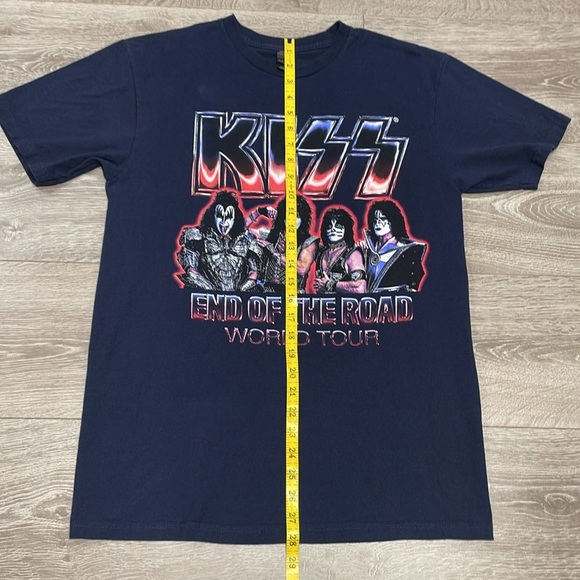 KISS End of the Road World Tour T-Shirt Short Sleeve Navy Blue M - Picture 7 of 13